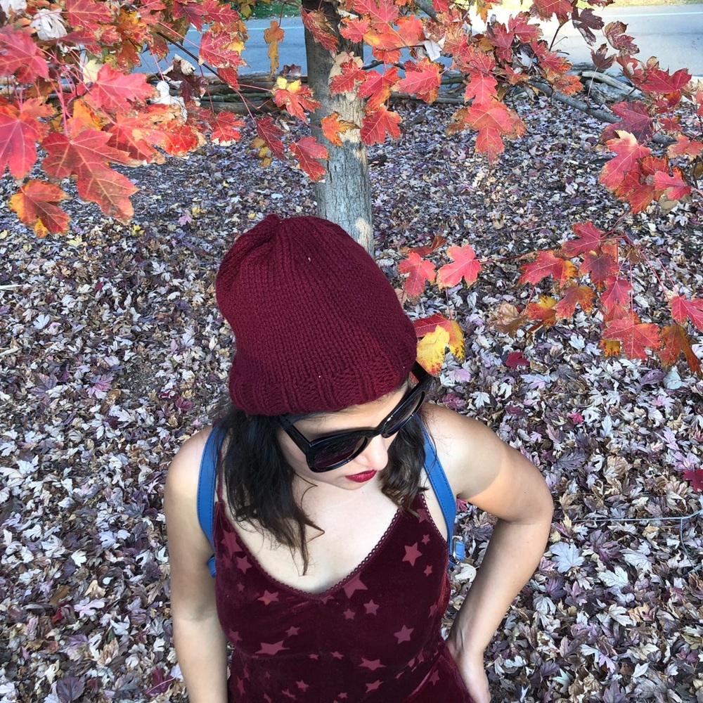 Wine Colored Beanie